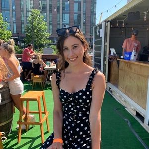 Zara polka dot maxi dress